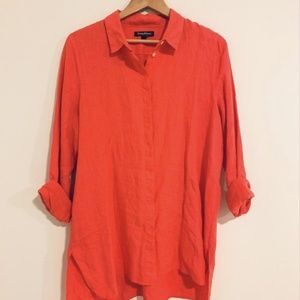TOMMY BAHAMA - Button Down Orange Shirt